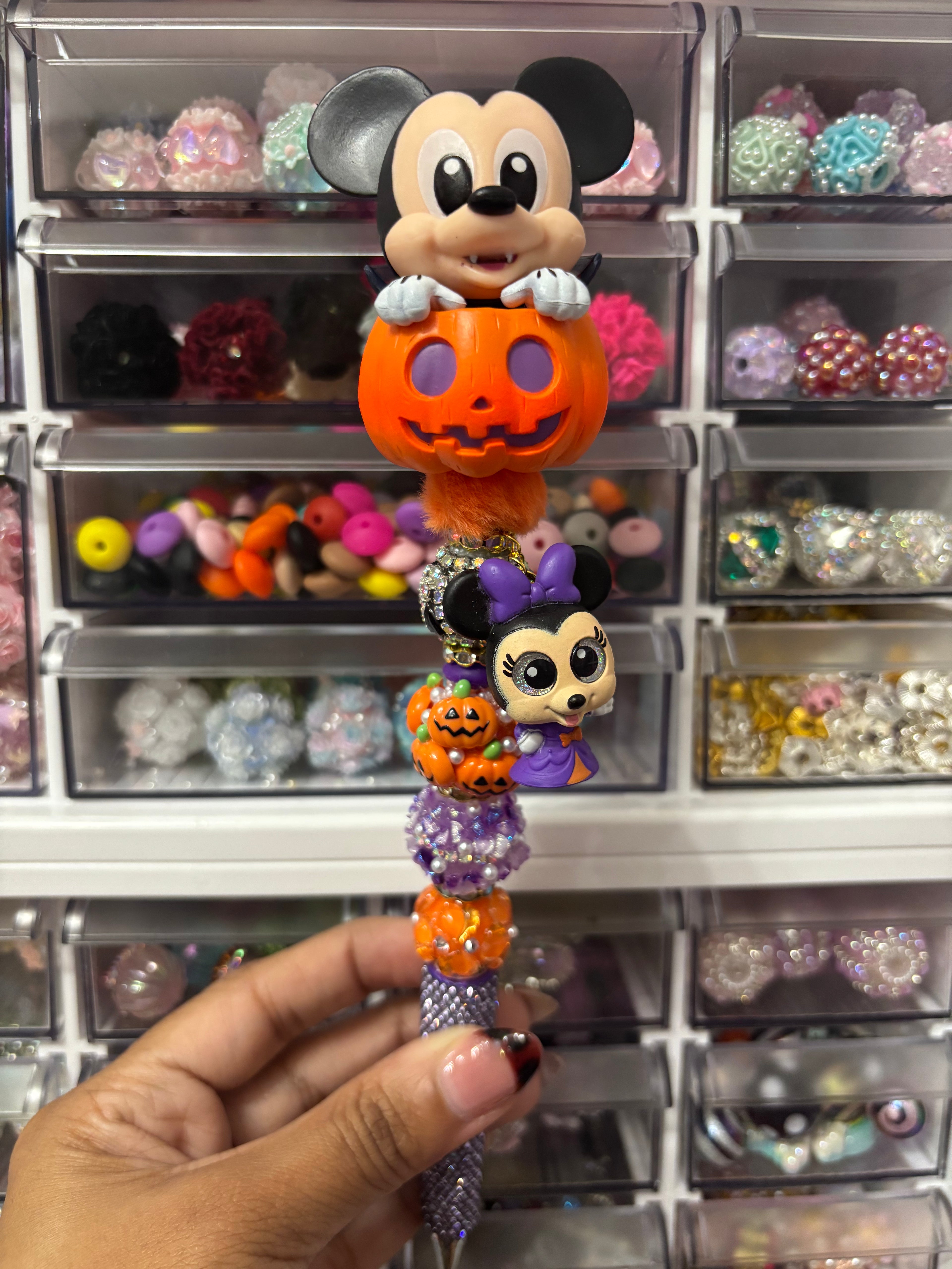 Pumpkin Mickey w/ Minnie
