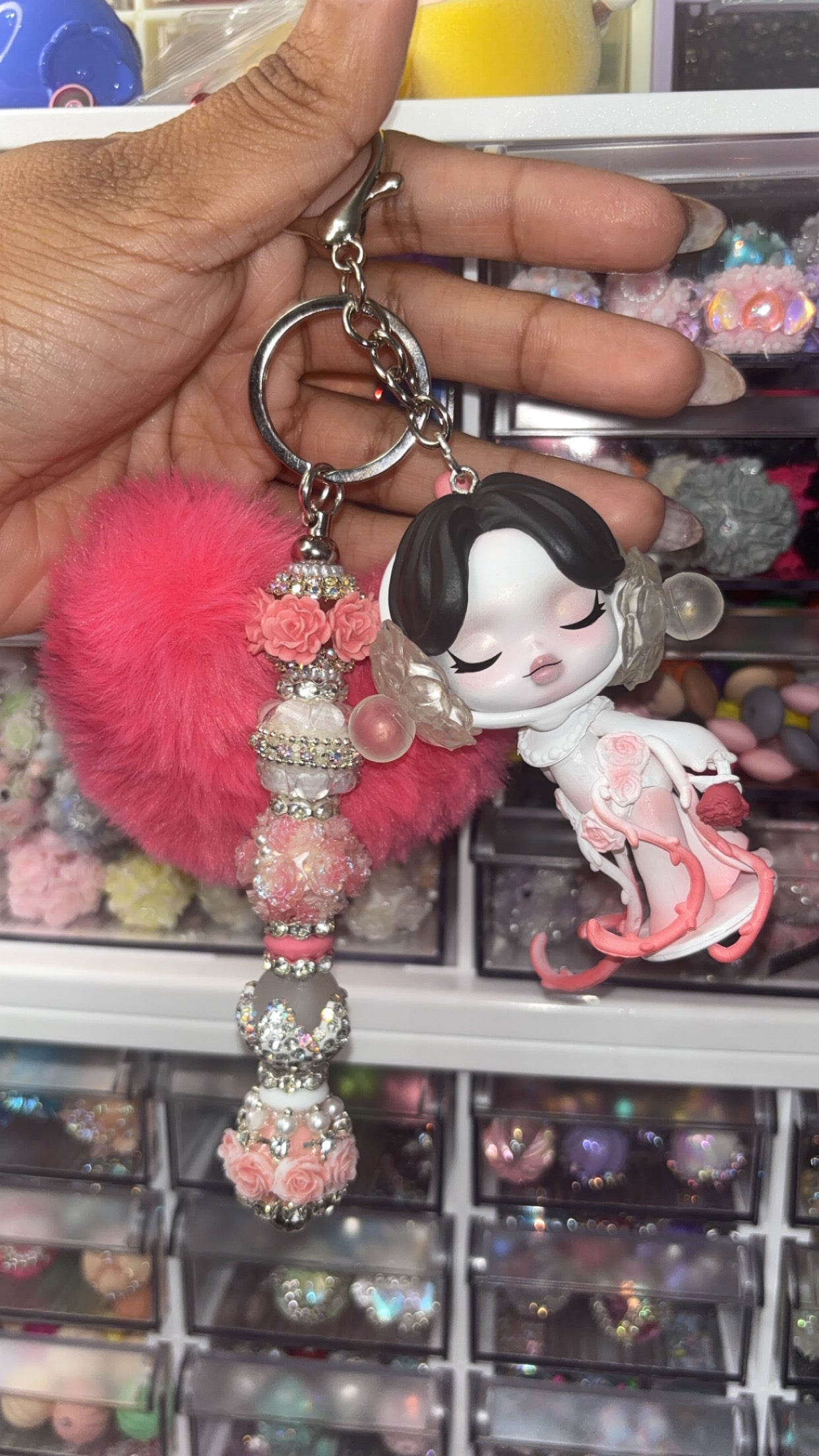 Pink extended SP Keychain