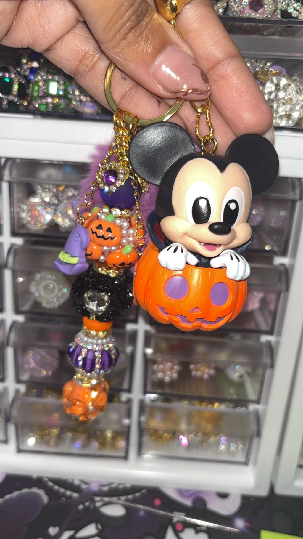 MM pumpkin keychain